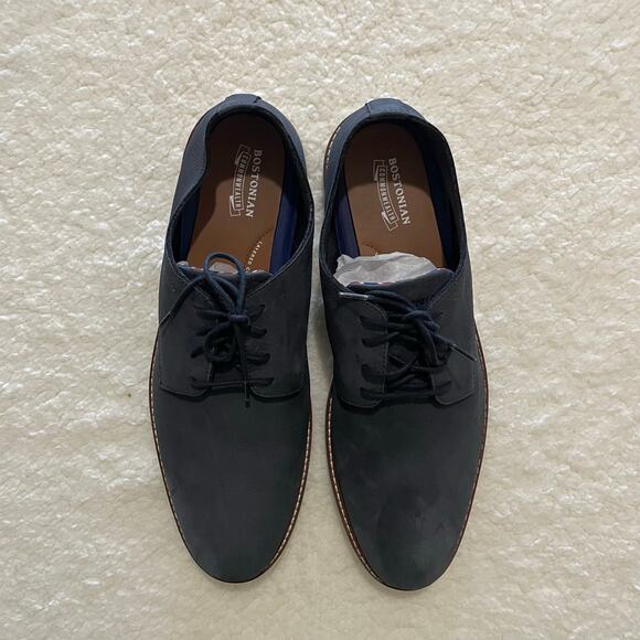 Bostonian commonwealth 
Men's Dezmin Plain Oxford, Dark Navy Nubuck Sz 12 - Picture 1 of 9